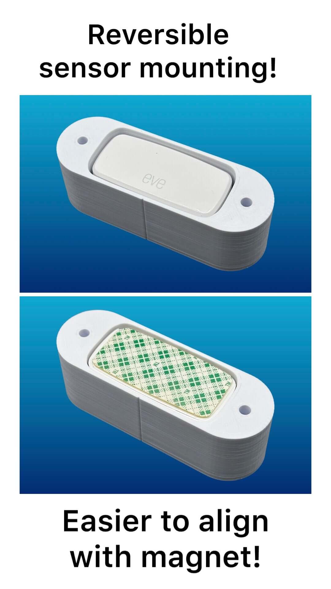 Weatherproof Enclosure for Eve Door & Window Wireless Contact Sensor