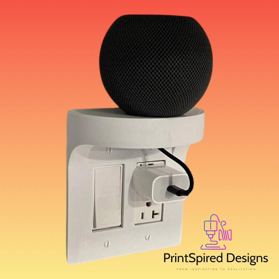 Apple HomePod Mini 2-Gang Decora/GFCI Outlet Shelf